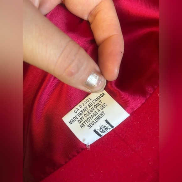 EDWARD CHAPMAN Cashmere Virgin Wool Stunning Red Long Coat S10 Like New W/ Belt - Picture 13 of 16